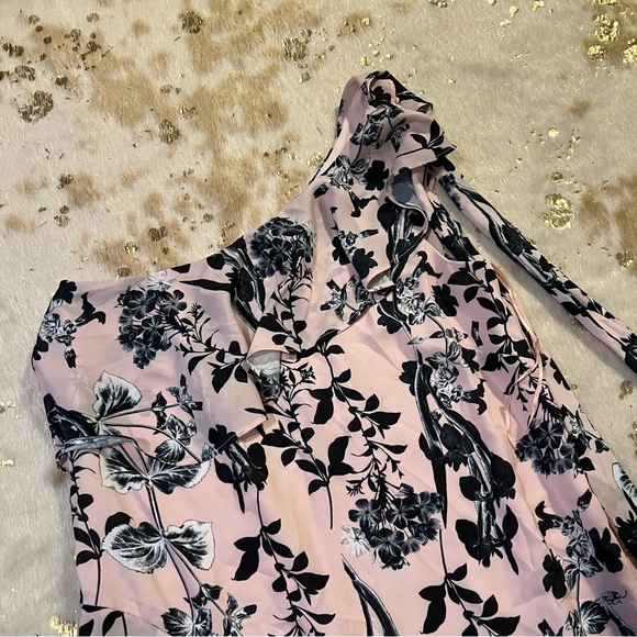 NWT Parker XS Pure Paradise One-Shoulder Pink Mini Dress. Retail price: $348.00 - Picture 9 of 10